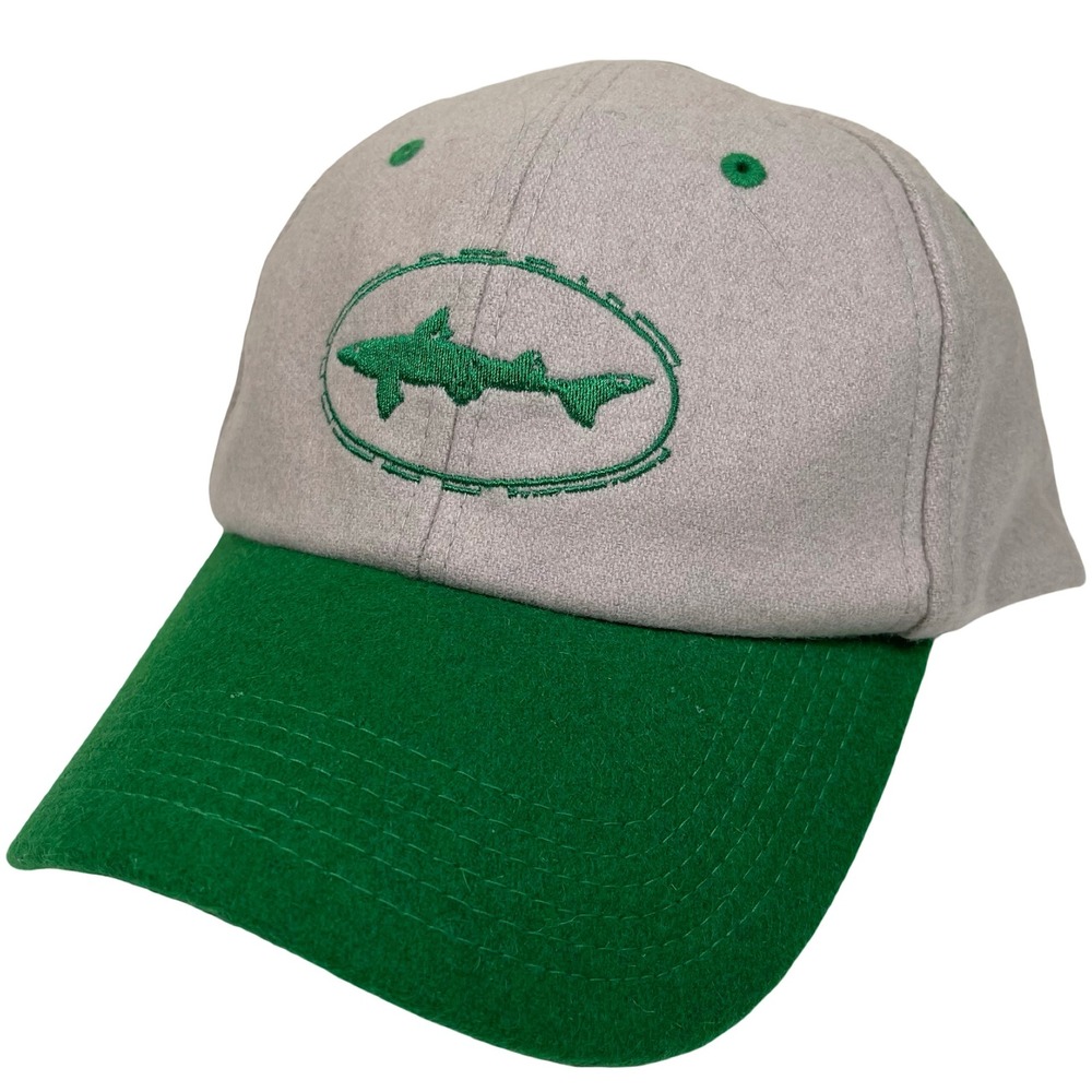 Dogfish Head Brewery‎ Hat Baseball Cap Craft Beer Gray Green Snapback Mens Wool